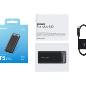 External SSD SAMSUNG T5 EVO 4TB USB 3.2 Write speed 460 MBytes/sec Read speed 460 MBytes/sec MU-PH4T0S/EU - Image 12